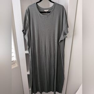 Terra & Sky Women's Maxi Dress in Army Green